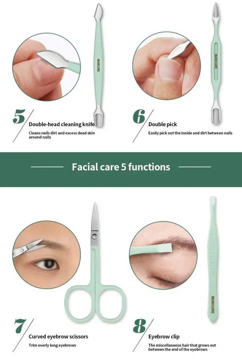 16Pcs Nail Clipper Set Nail Cutter